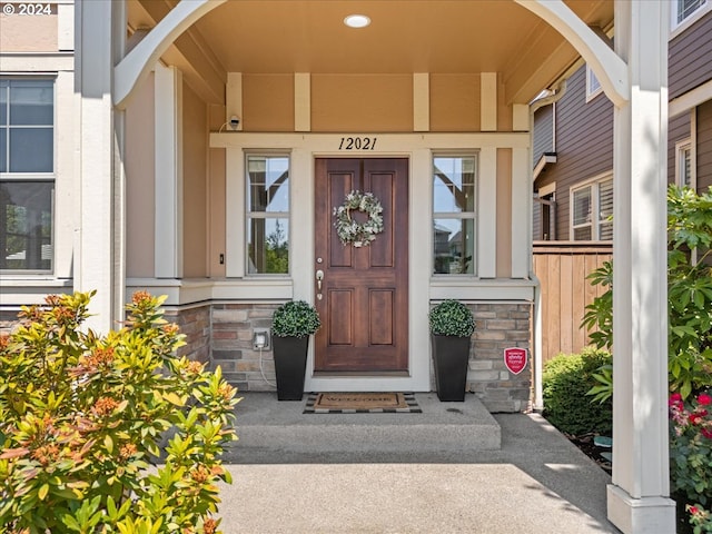 view of property entrance