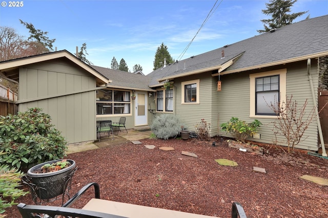 exterior space with a patio