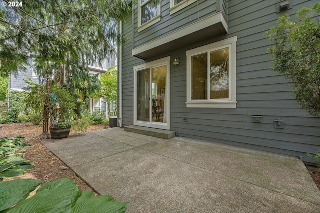 view of patio / terrace with central AC