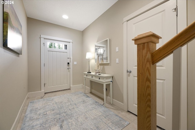 entryway with baseboards