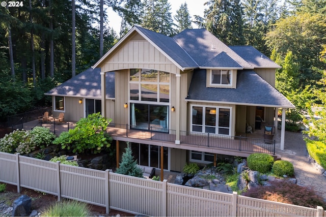 view of rear view of house