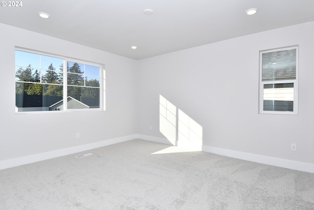 view of carpeted empty room