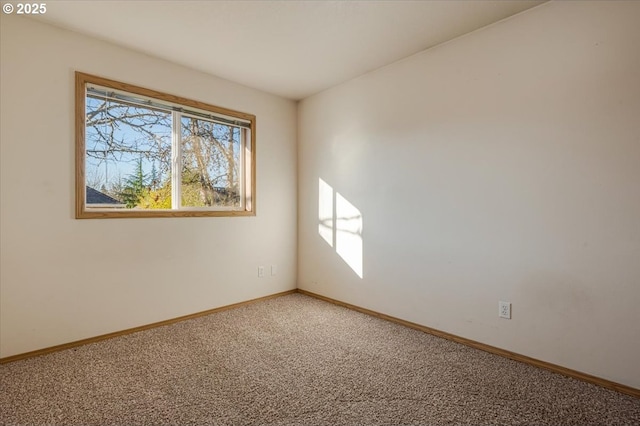 view of carpeted empty room