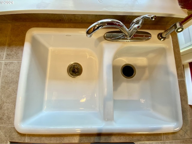 interior details with sink