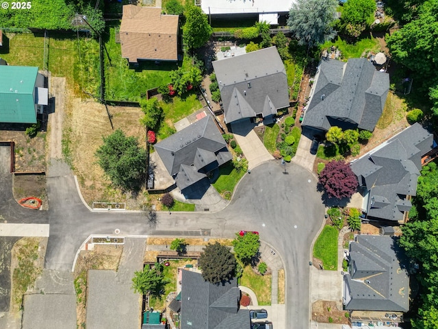 birds eye view of property featuring a residential view