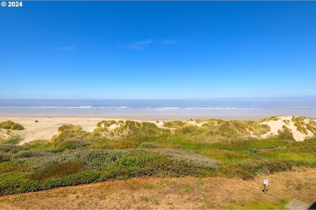 view of nature with a water view and a view of the beach