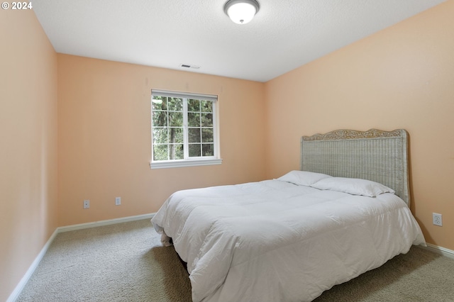 bedroom with carpet