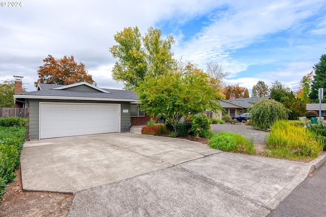 view of front of house featuring a garage