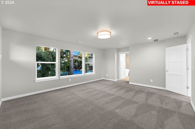 view of carpeted empty room