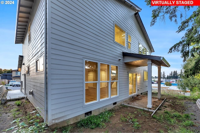 view of rear view of property