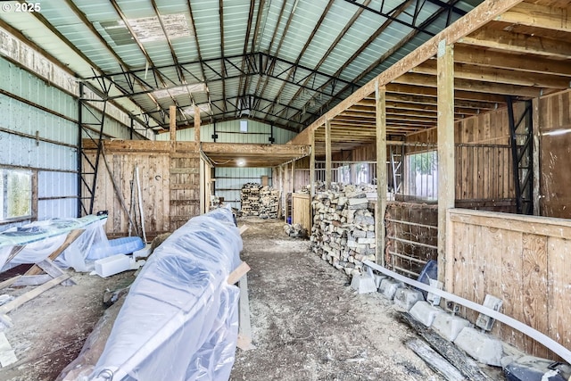 view of horse barn