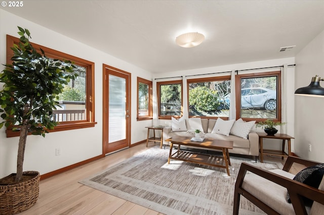 view of sunroom / solarium