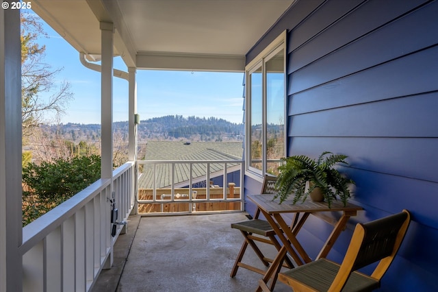 view of balcony