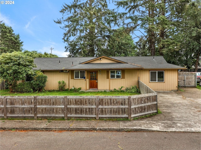 view of ranch-style house