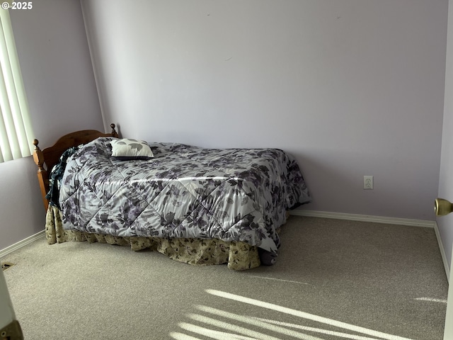 bedroom with carpet floors