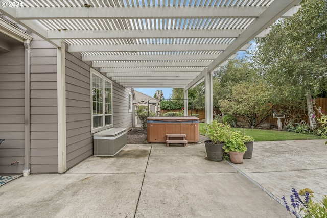 view of patio / terrace with a pergola