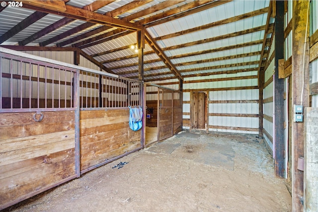 view of horse barn