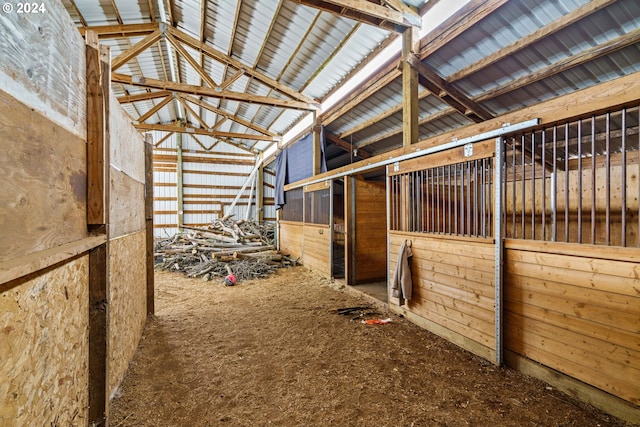 view of horse barn