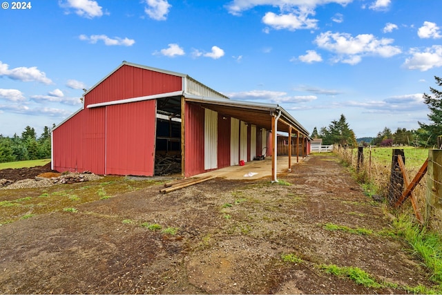 view of outdoor structure