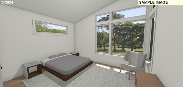 bedroom featuring light hardwood / wood-style flooring