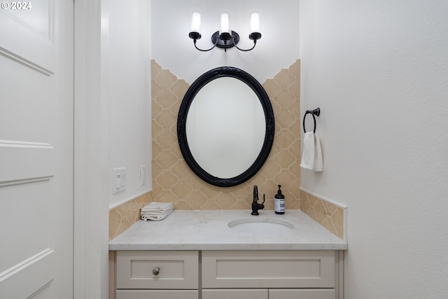 bathroom featuring vanity