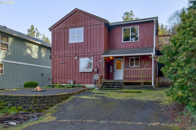 view of front of home