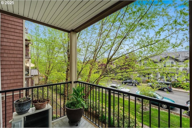 view of balcony