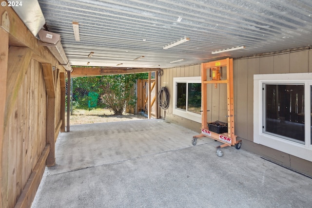 view of patio with fence
