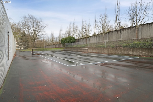 view of tennis court