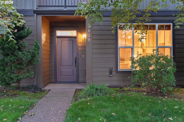 view of entrance to property