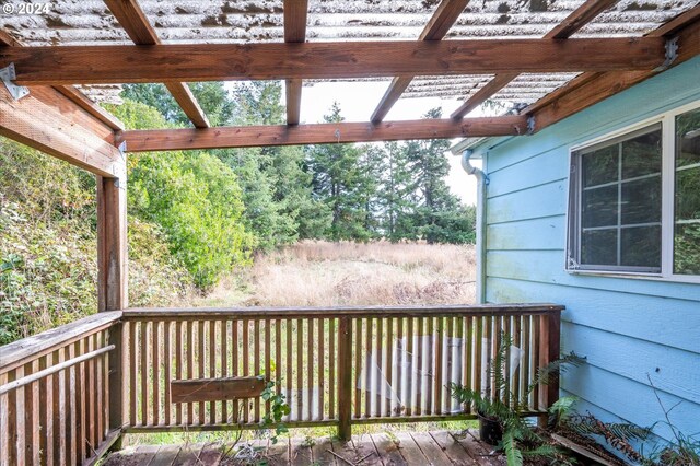 94213 Kerber Dr, Langlois, OR 97450 - view of wooden terrace