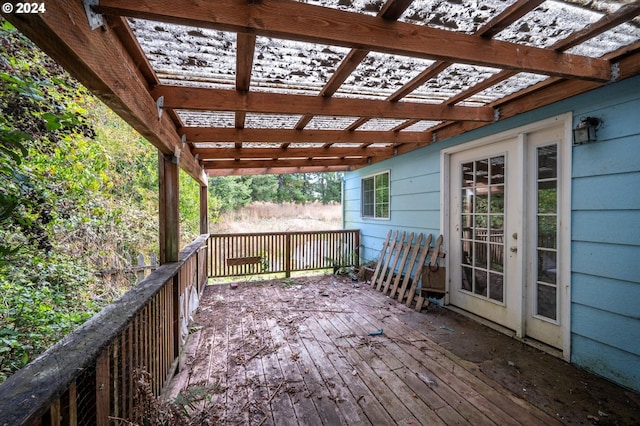 94213 Kerber Dr, Langlois, OR 97450 - wooden deck with a pergola