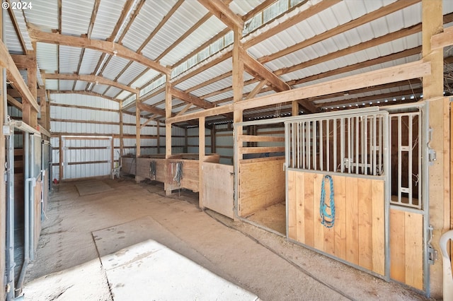 view of horse barn