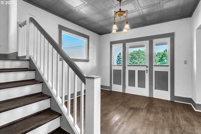 entryway featuring dark hardwood / wood-style floors