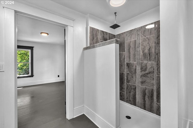 bathroom with walk in shower