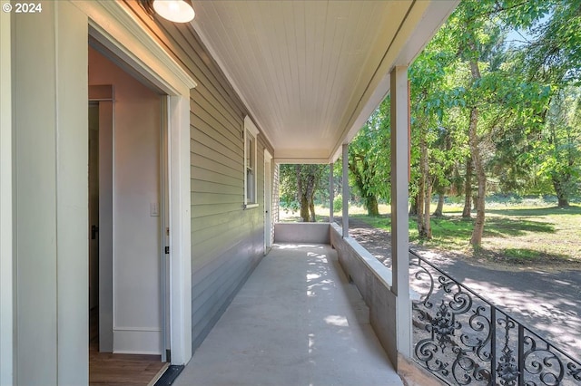 view of patio with covered porch