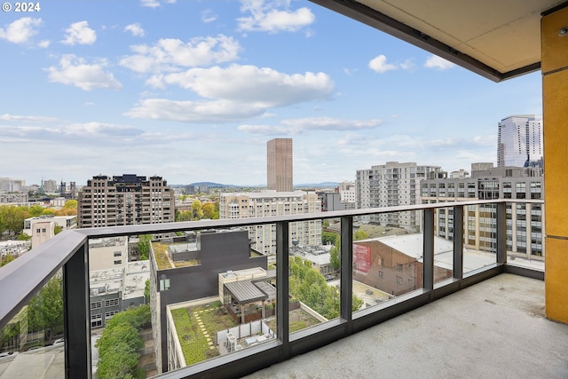 view of balcony