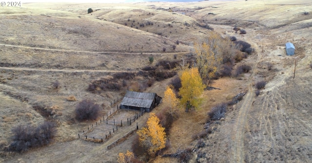 property view of mountains featuring a rural view