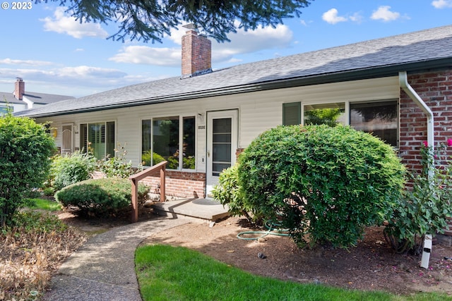 view of front of property