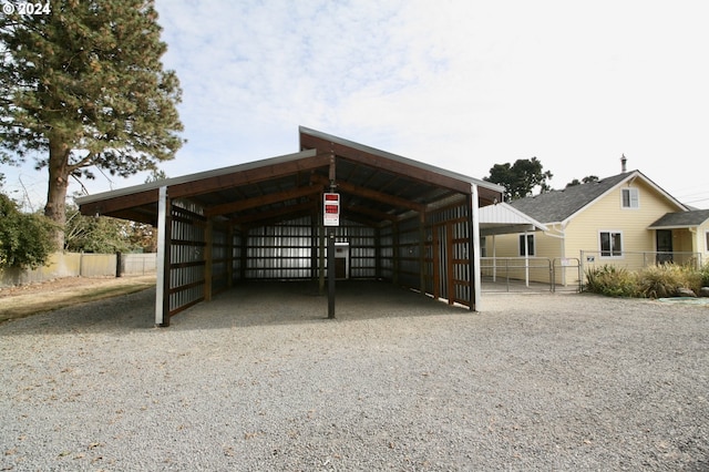 view of car parking