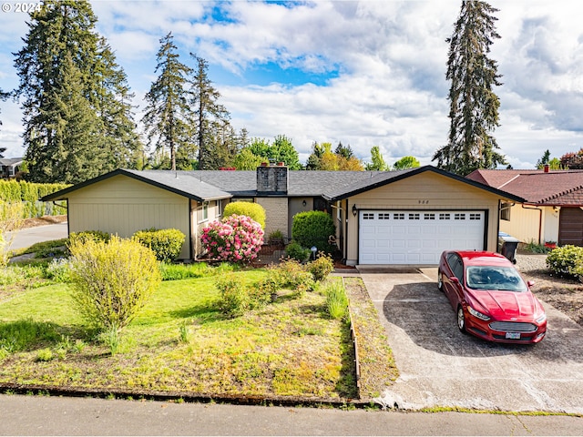 ranch-style house with a garage