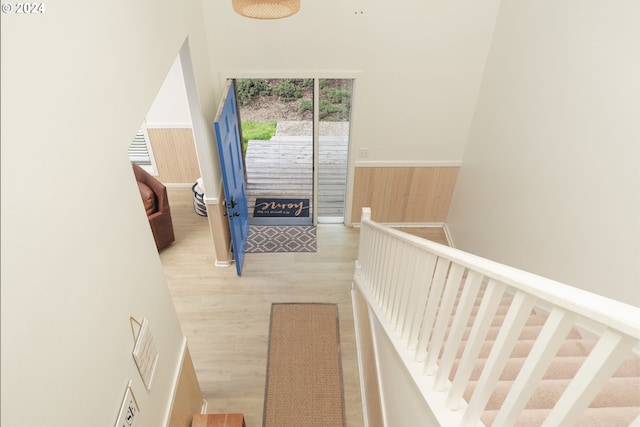 interior space featuring hardwood / wood-style flooring