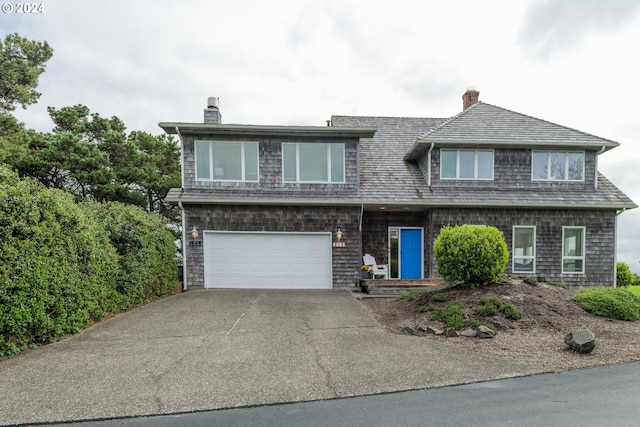 view of front of house featuring a garage