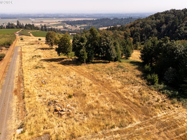 bird's eye view featuring a rural view