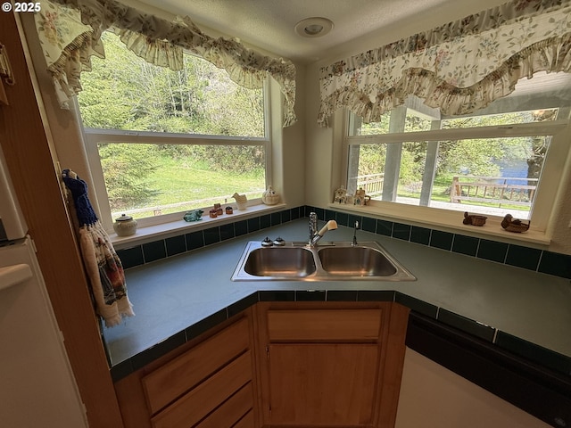 2647 S Tenmile, Lakeside, OR 97449 - kitchen featuring a sink and white dishwasher