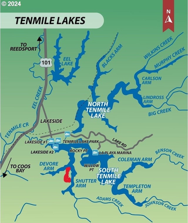 2647 S Tenmile, Lakeside, OR 97449 - map / location