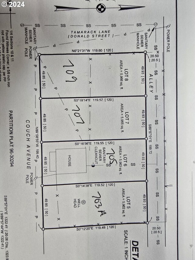 705 Couch Ave, Wallowa, OR 97885 - parcel map