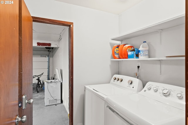 laundry area featuring separate washer and dryer