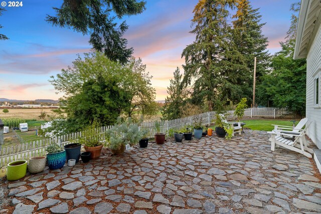 view of patio featuring a fenced backyard