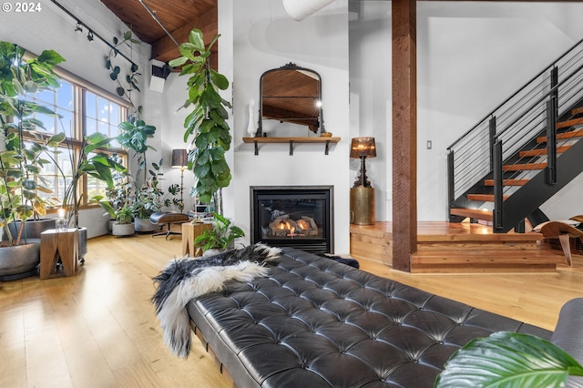 bedroom featuring hardwood / wood-style flooring